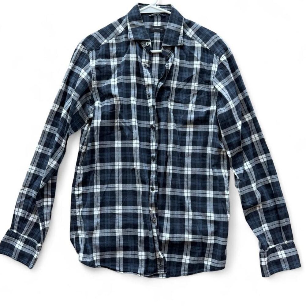 Ermenegildo-zegna Men's Blue and Navy Shirt